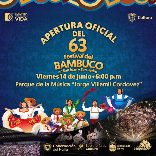 Este Viernes Inicia Oficialmente La Edición 63° Del Festival Del Bambuco En San Juan Y San Pedro